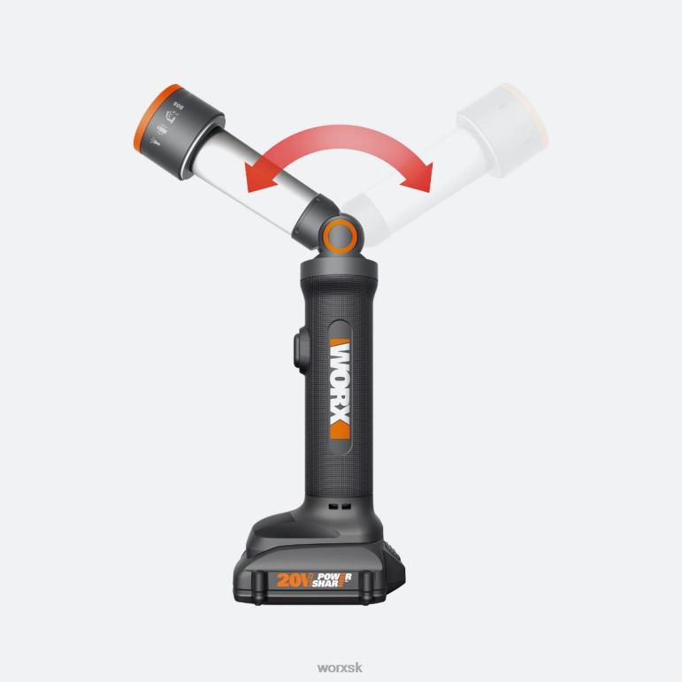 WORX 20V zdieľaná multifunkčná LED baterka elektrické náradie 84RP2160