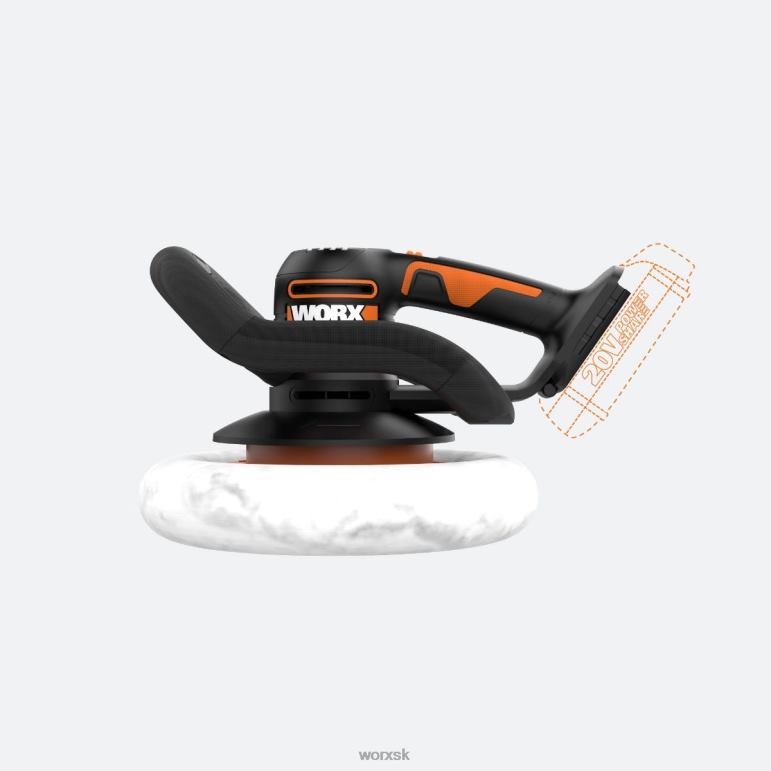WORX Bezdrôtová 10'' leštička / vyrovnávacia pamäť s napájaním 20 V elektrické náradie 84RP2158