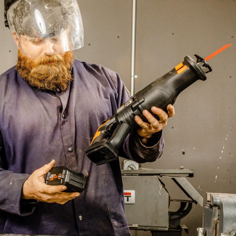 WORX Akumulátorová priamočiara píla nitro 20v power share s bezuhlíkovým motorom - len náradie elektrické náradie 84RP2132