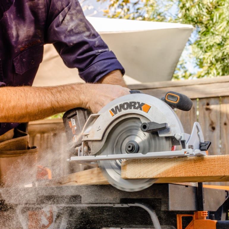 WORX nitro 20v power share 7,25'' akumulátorová kotúčová píla s bezkomutátorovým motorom elektrické náradie 84RP2133