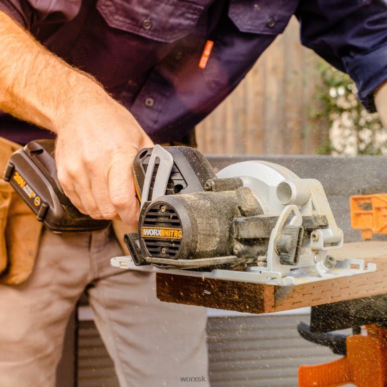 WORX nitro 20v power share píla 4,5'' akumulátorová kompaktná kotúčová píla s bezuhlíkovým motorom - len náradie elektrické náradie 84RP2142