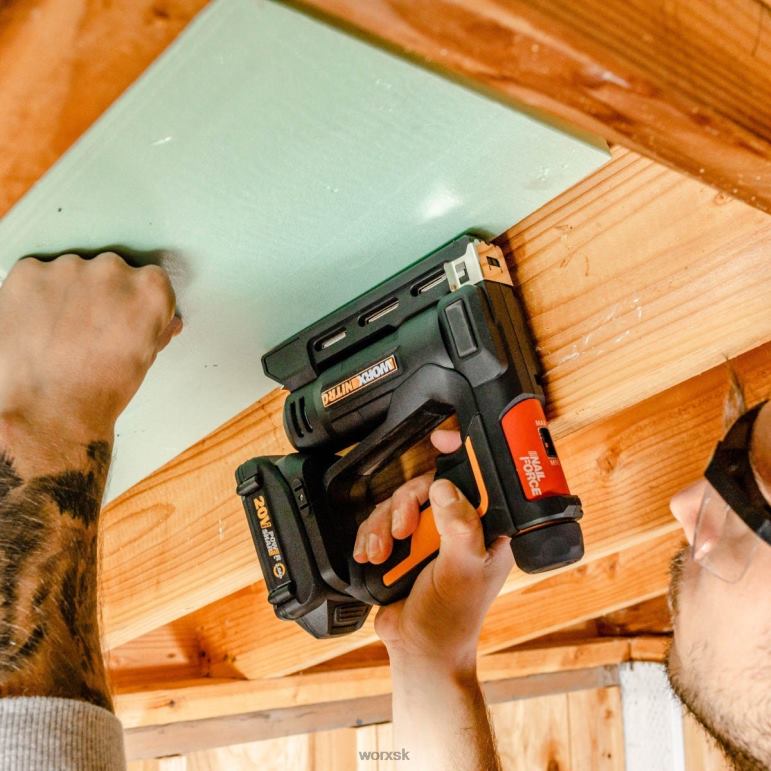 WORX nitro 20v power share bezdrôtová 3/8'' korunková zošívačka s technológiou vzduchového nárazu elektrické náradie 84RP2114