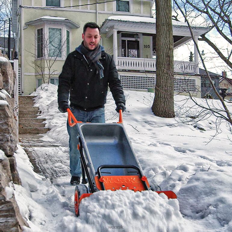 WORX aerocart fúrik snežný pluh záhradné náradie 84RP243