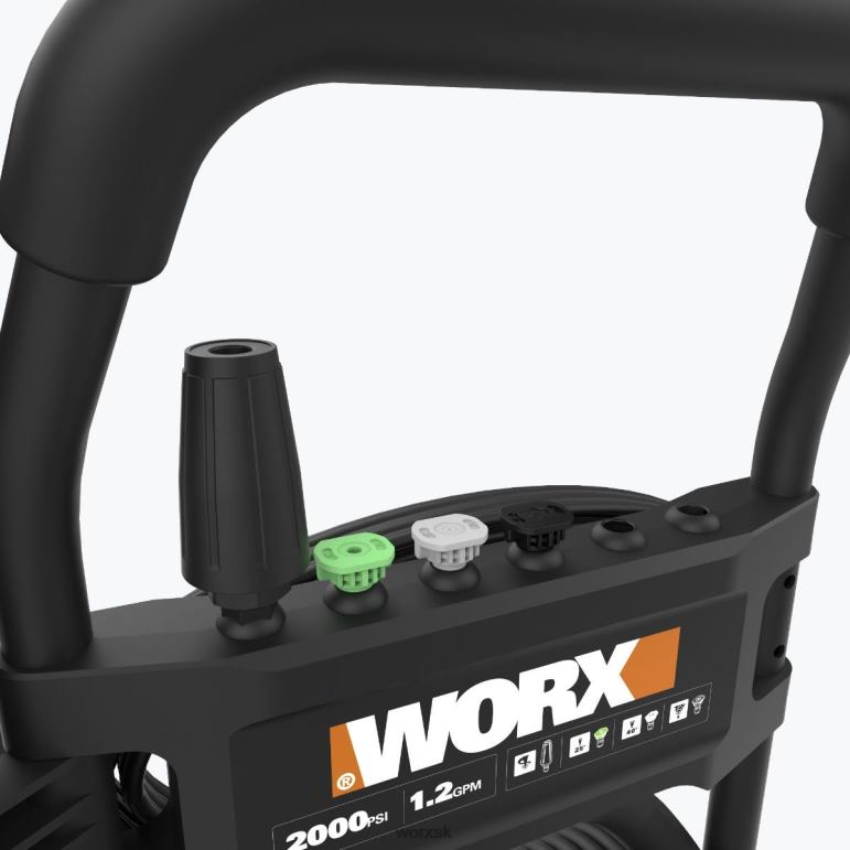 WORX 13 A bezkomutátorový elektrický tlakový čistič 2000 psi (1,2 gpm) záhradné náradie 84RP216