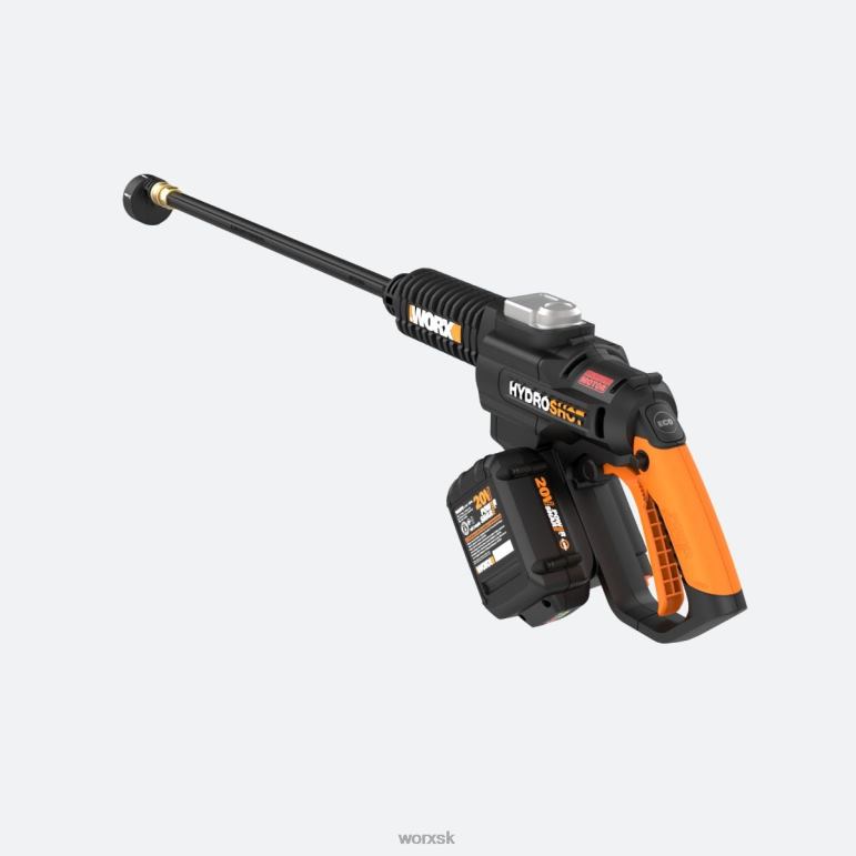 WORX 20V prenosný elektrický čistič hydroshot s čistiacim príslušenstvom a 4,0 Ah batériou záhradné náradie 84RP223