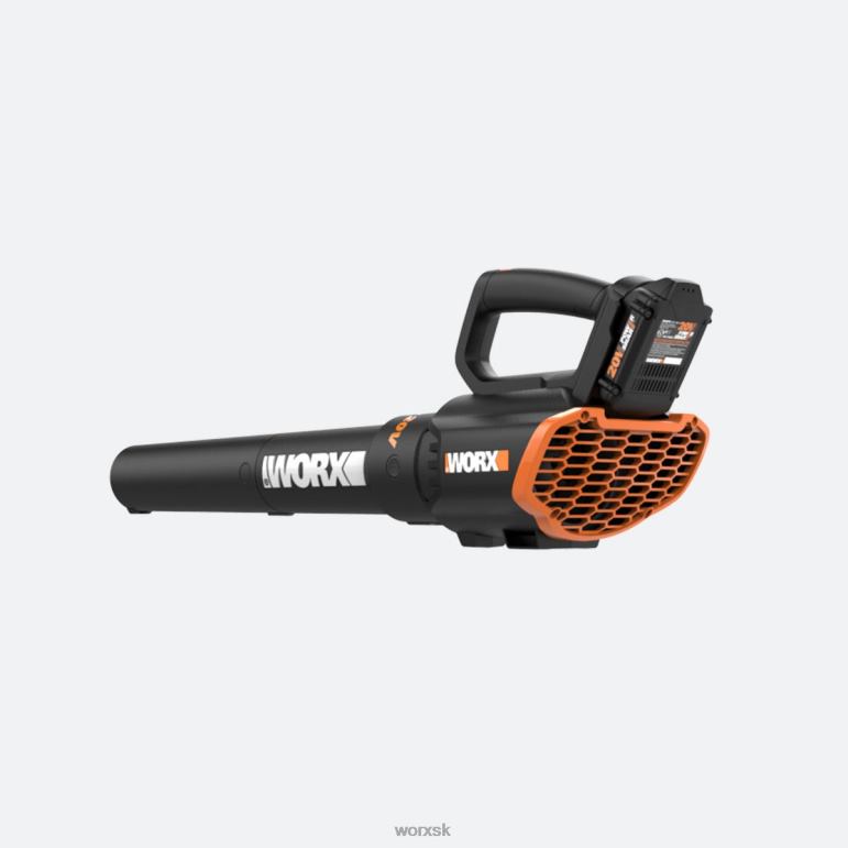 WORX Bezdrôtový dvojrýchlostný akumulátorový fúkač lístia s 20V turbínou záhradné náradie 84RP228