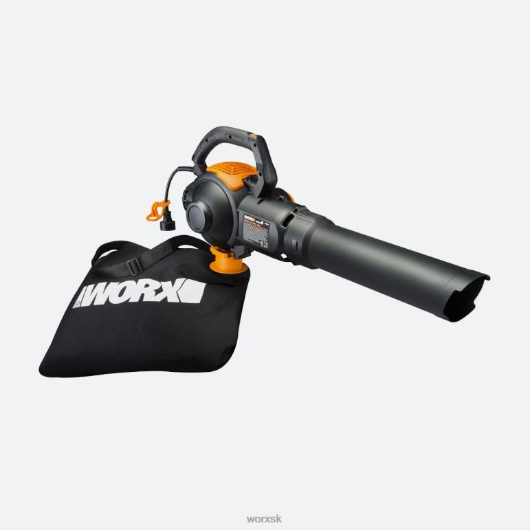 WORX trivac 12-ampérový elektrický dúchadlo / mulčovač / vysávač 3 v 1 záhradné náradie 84RP233