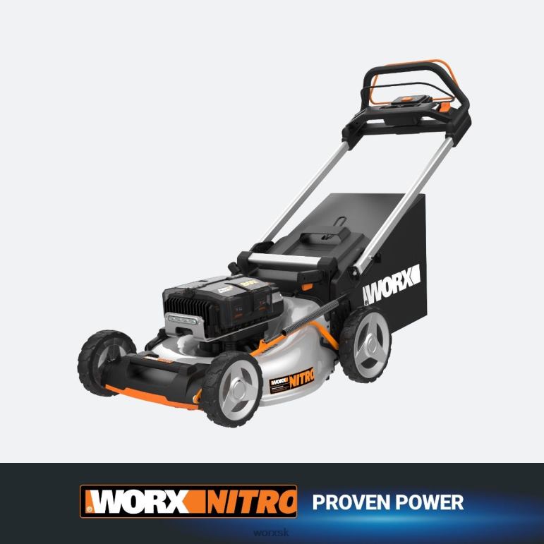 WORX nitro 80v 21'' akumulátorová samohybná kosačka na trávu s bezuhlíkovým motorom a pohonom zadných kolies záhradné náradie 84RP259