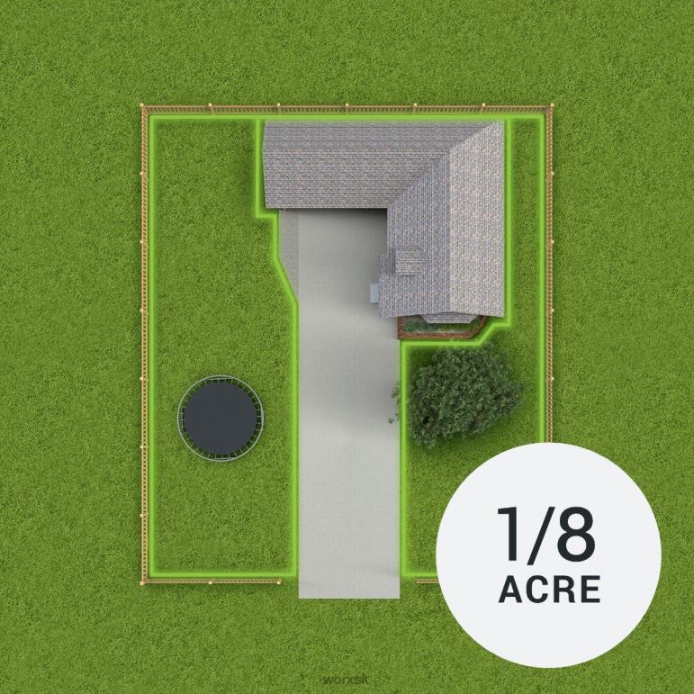 WORX Robotická kosačka na trávu landroid s 20v 2,0ah (1/8 akra / 5 445 štvorcových stôp) záhradné náradie 84RP254