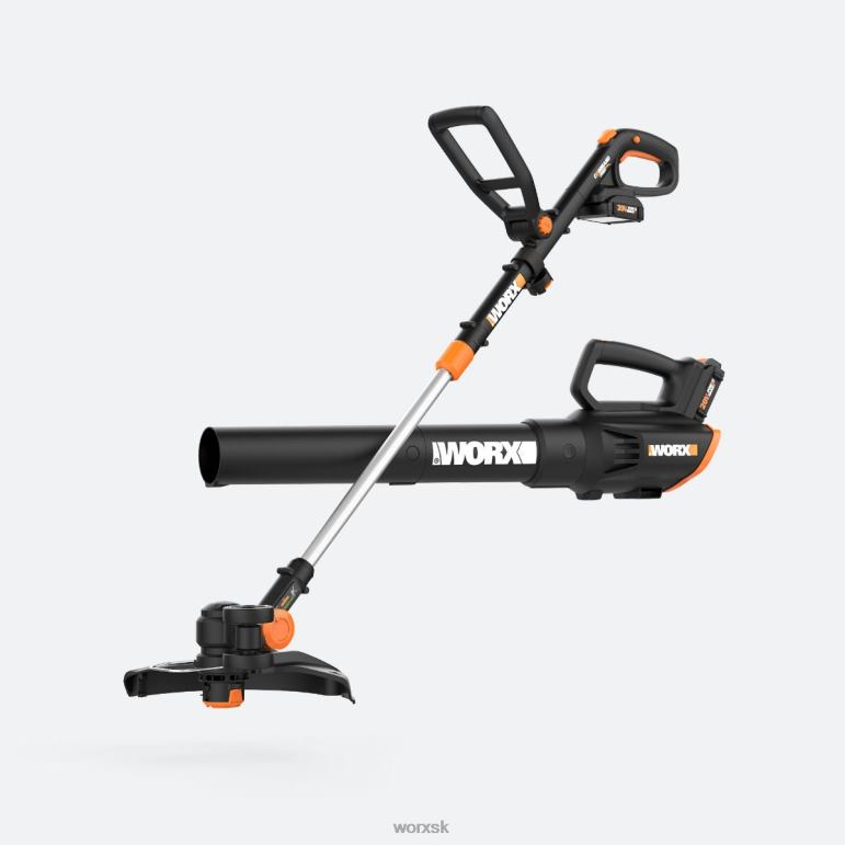 WORX Kombinovaná súprava 20V power share gt revolution 4,0ah strunový zastrihávač/hrany/minikosačka a turbínový dúchadlo záhradné náradie 84RP22
